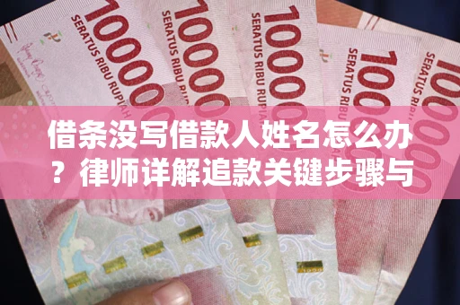 北京借条没写借款人姓名怎么办？律师详解追款关键步骤与证据链构建