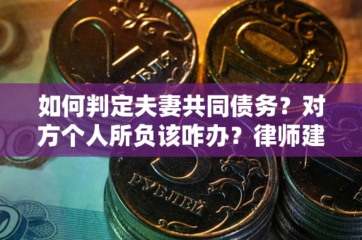 北京如何判定夫妻共同债务？对方个人所负该咋办？律师建议