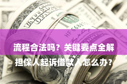 北京

担保人起诉借款人怎么办？流程合法吗？关键要点全解析
