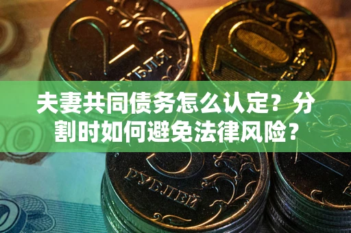 北京夫妻共同债务怎么认定？分割时如何避免法律风险？